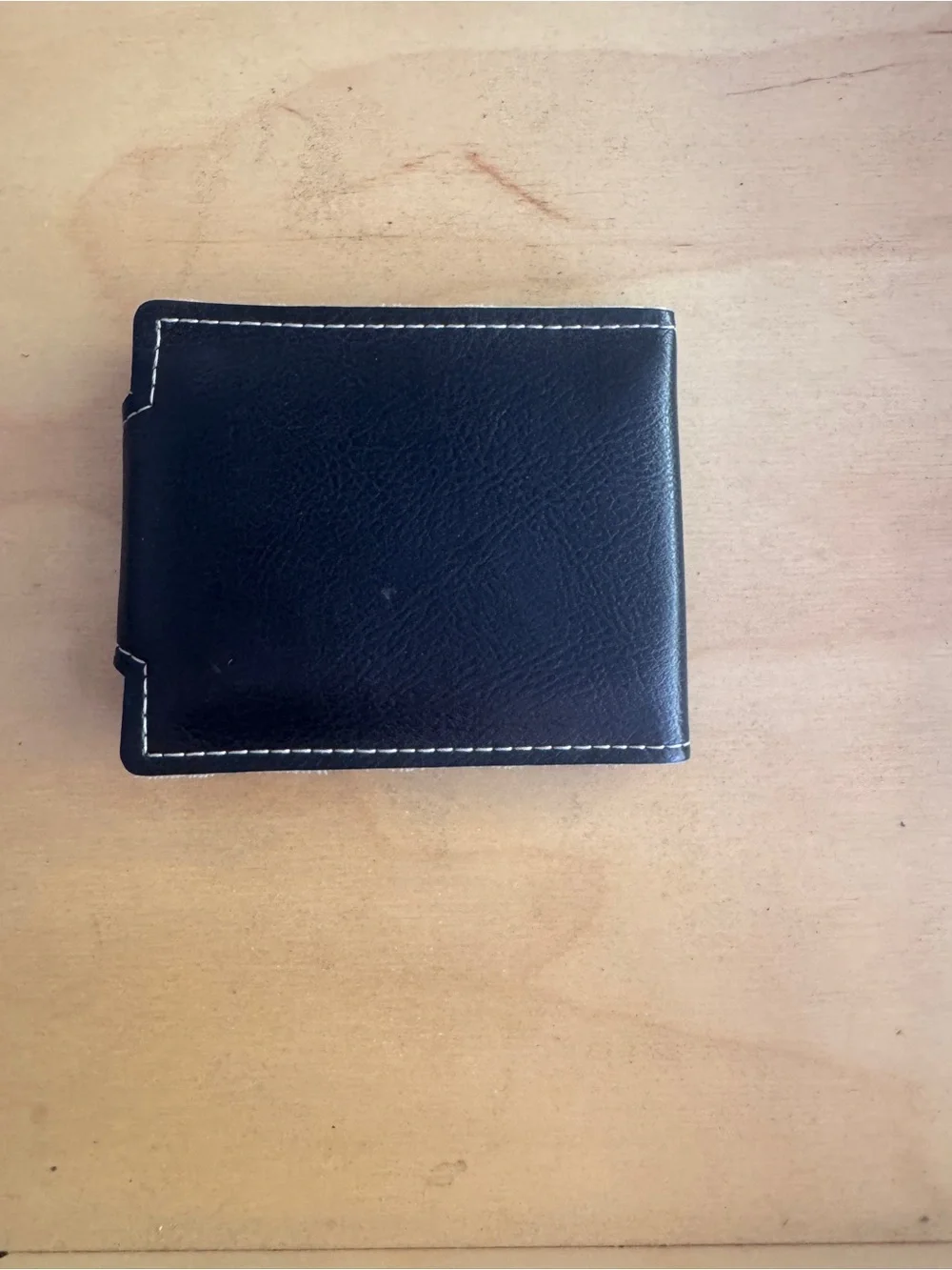 Vintage Paul Frank Skull & Crossbones Black Leather Bifold Wallet